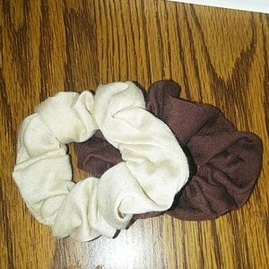 Neutral color scrunchies